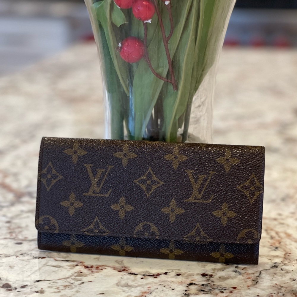 🌺 AUTH Louis Vuitton Wallet Checkbook Cover Holder 🌺 PERFECT CONDITION